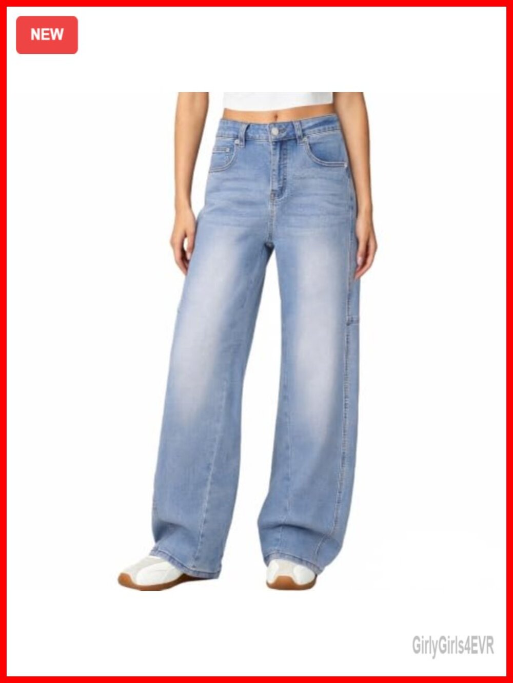 Wide Leg Barrel Jeans High Waisted Baggy Denim Pants